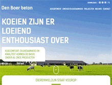 Tablet Screenshot of denboerbeton.nl